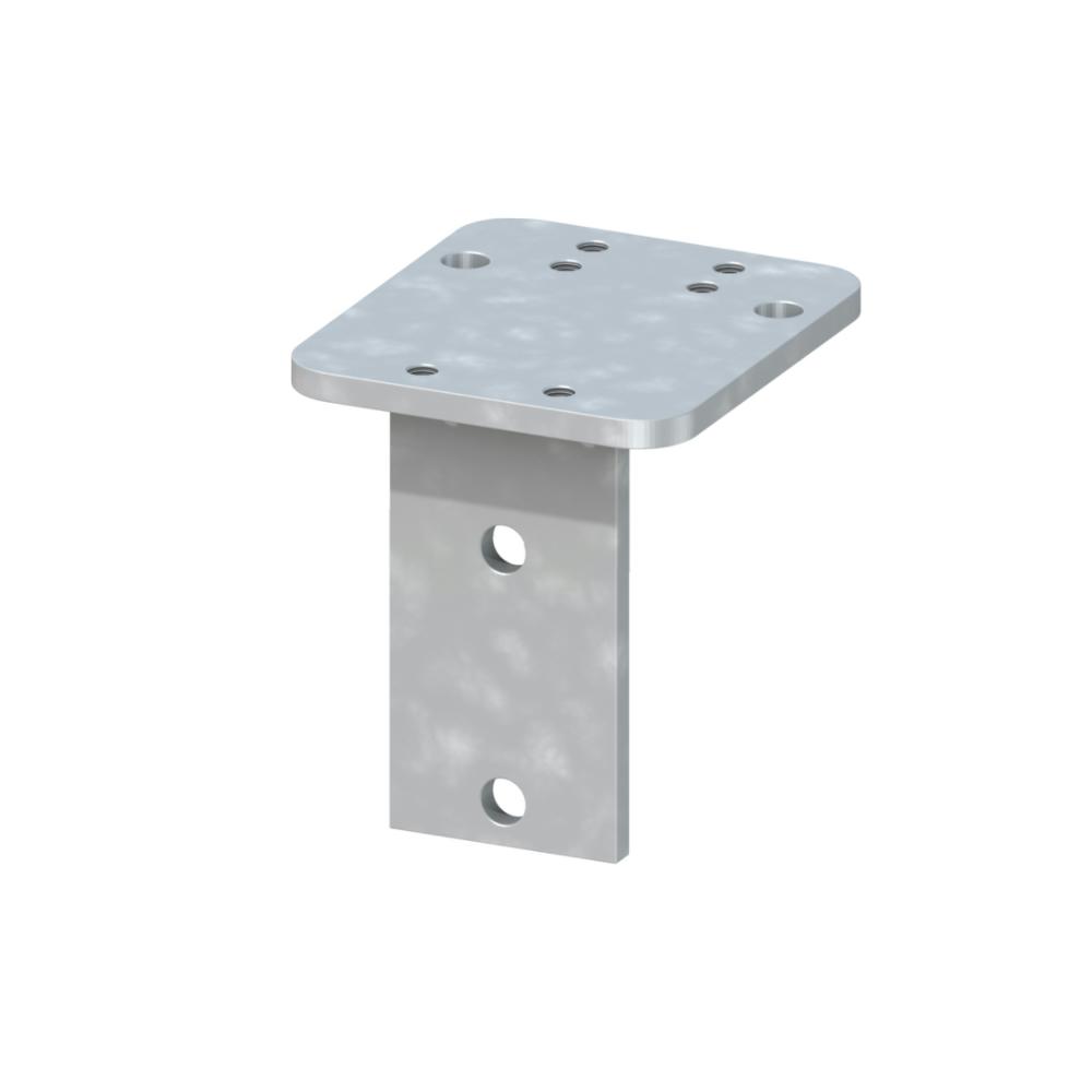 Sichtschutz Bodenplatte L-Winkel Adapter