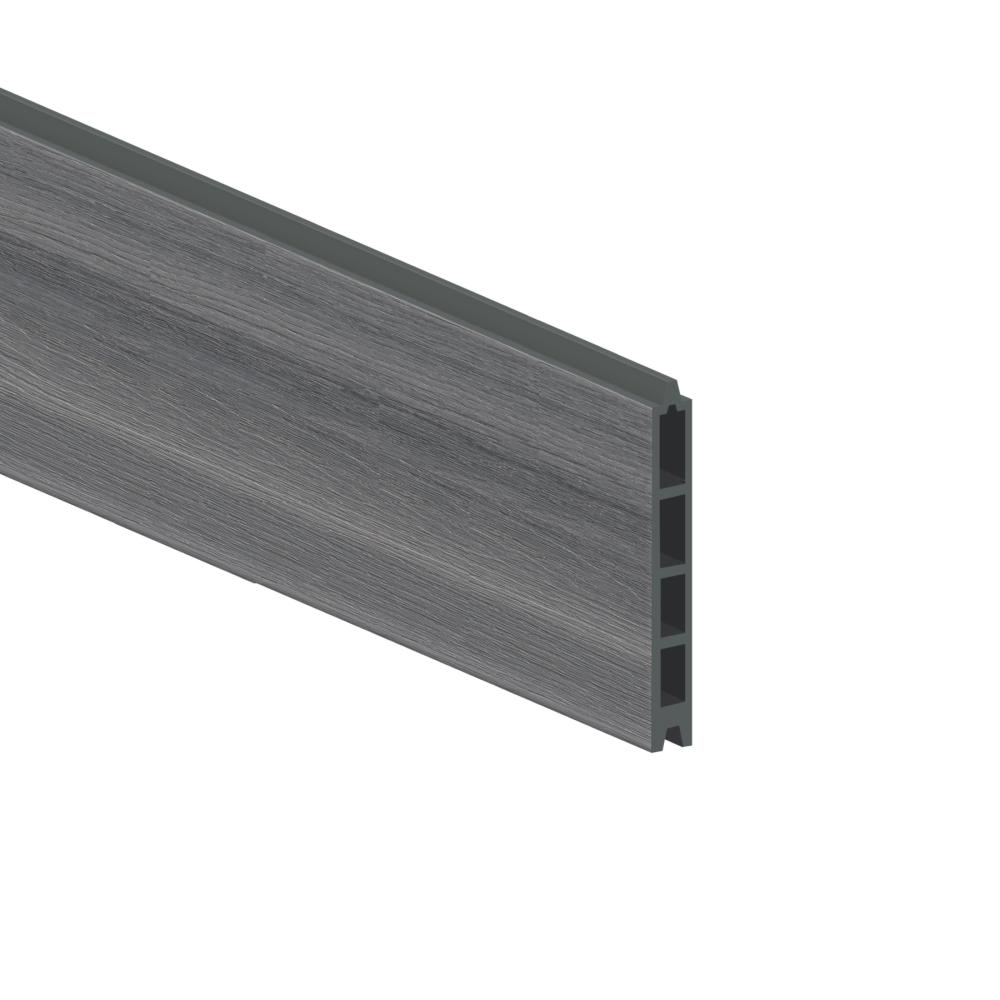 Sichtschutz WPC Platinum Diele grau