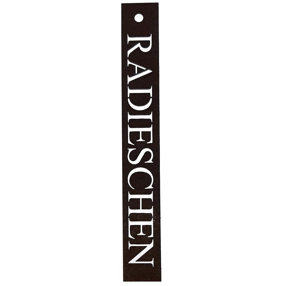 Rost Gemüseschild Radieschen
