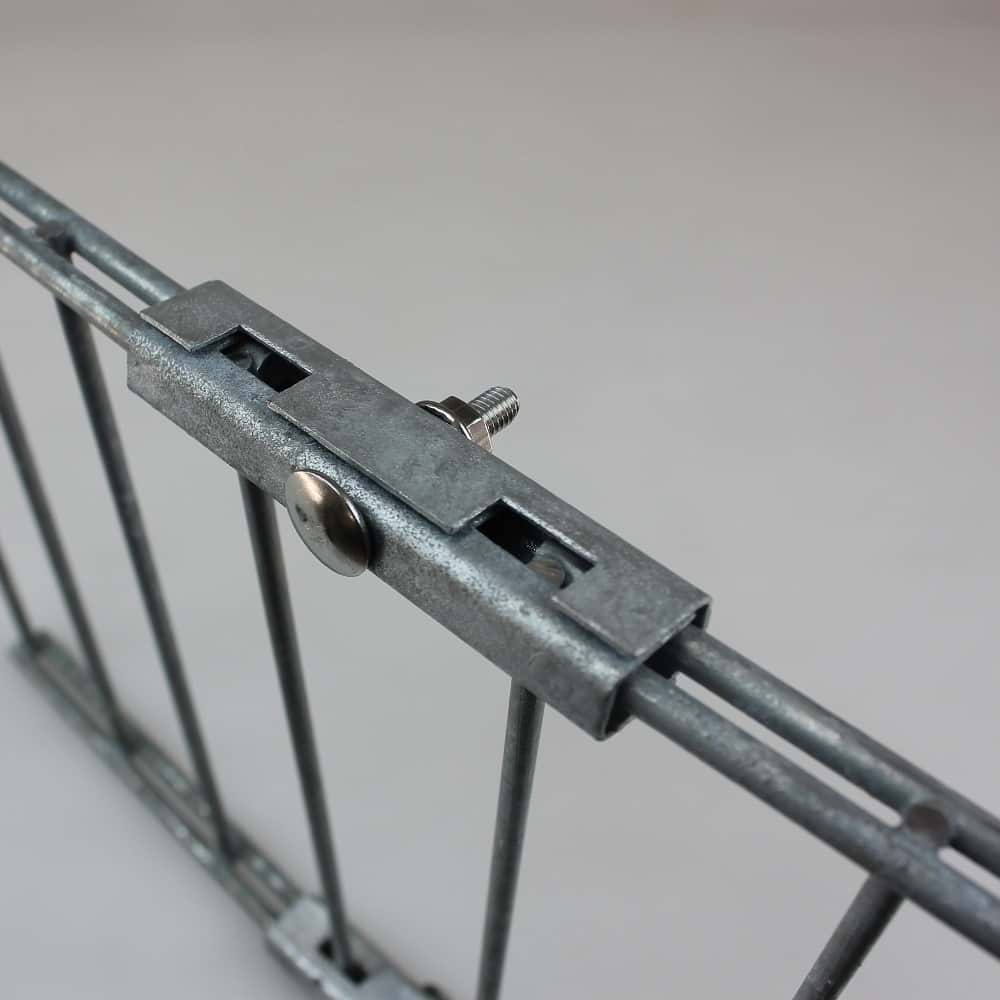 Mattenverbinder Set gerade verzinkt