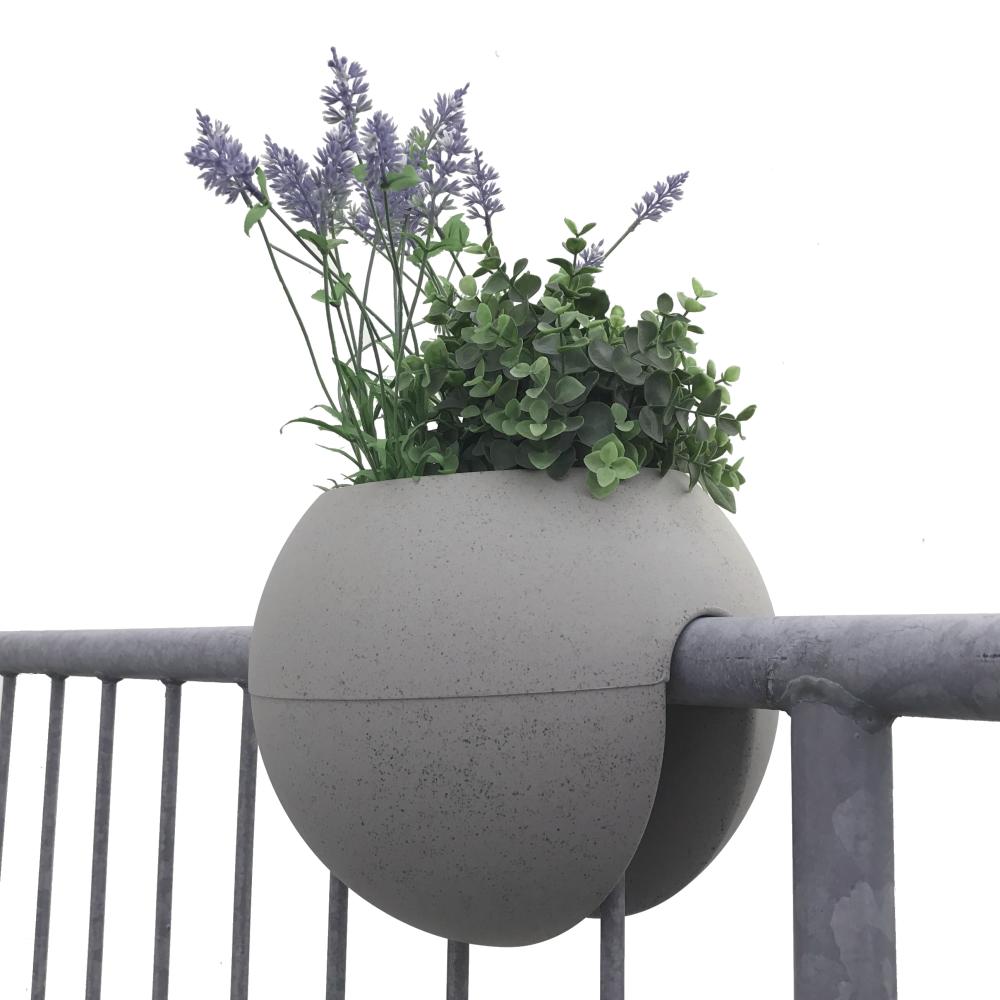 Pflanzbehälter Bloomball Kugel 300 mm Beton-Optik