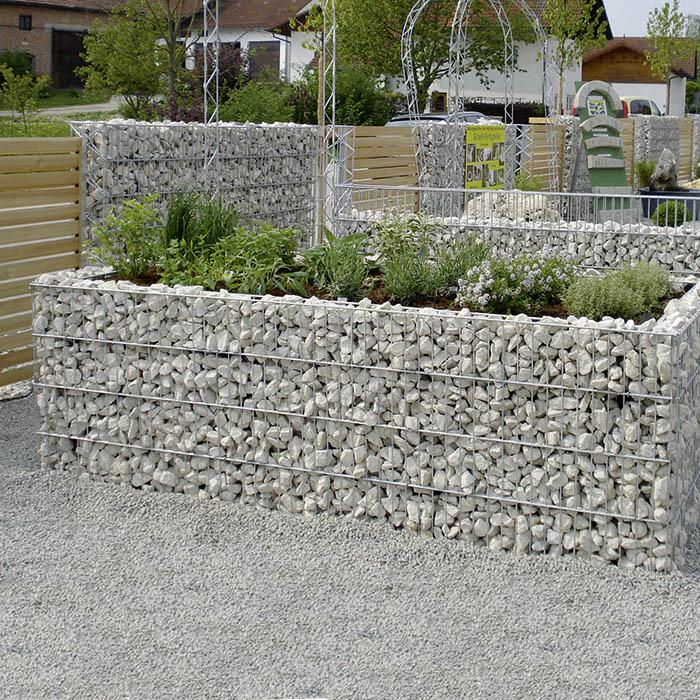 Gabione Hochbeet 2500 x 800 x 1200 mm