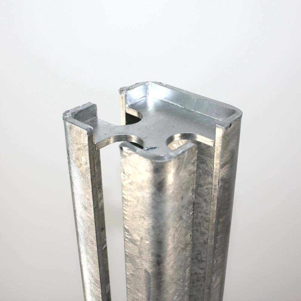 Bodenplatte für Torpfosten 80 x 80 mm verzinkt