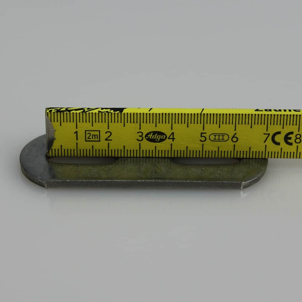 Breite 48 mm - Gegenplatte für U-Bügel für Gewinde M6 Edelstahl