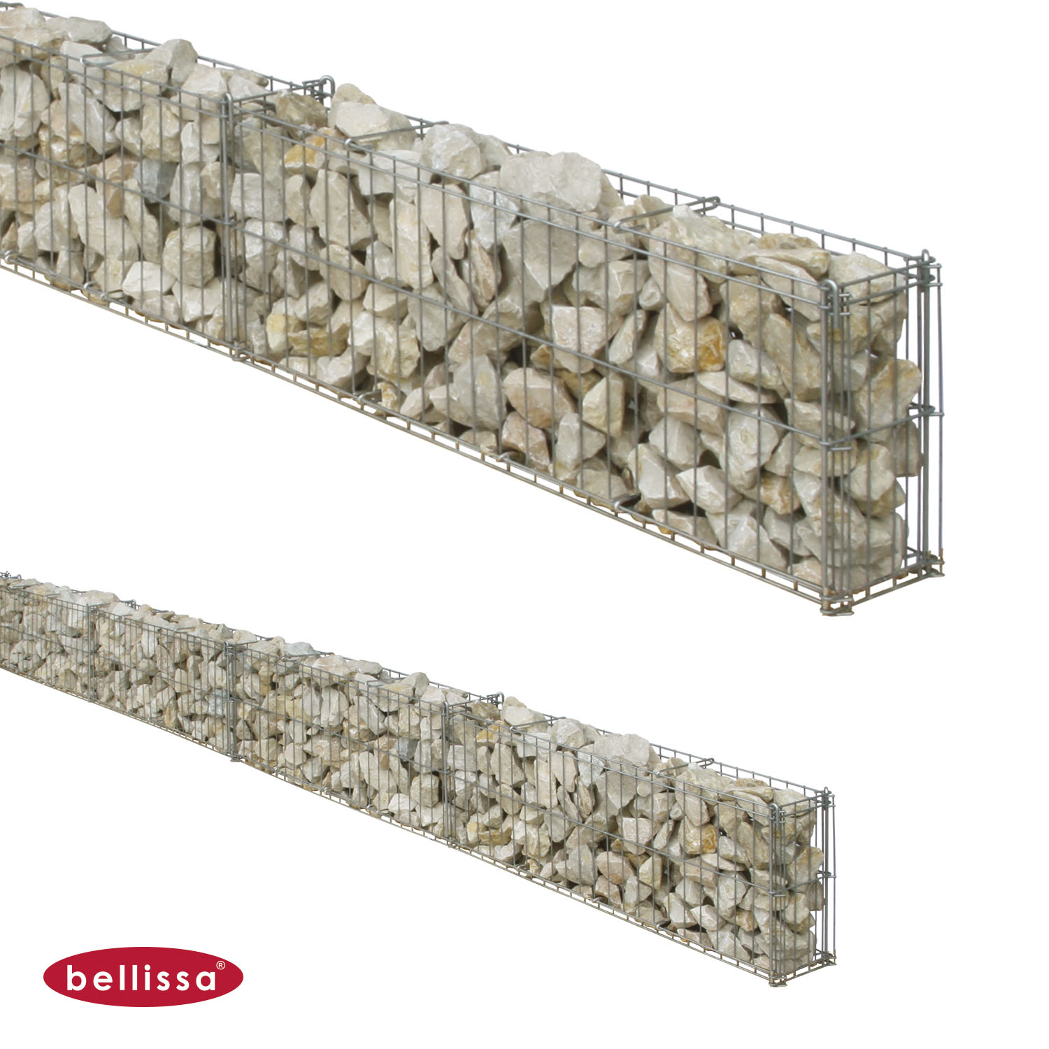 Gabione geschwungene Mauer 4700 x 200 mm