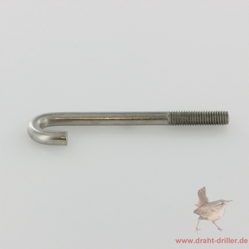 Hakenschraube M8x100, Haken 15 mm, V2A