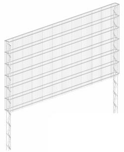Wandsystem 100 mm - 1000 mm Grundelement verzinkt
