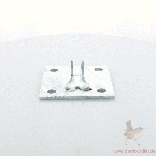 Bodenplatte verzinkt 100x100x4,0mm für Streben