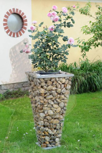 Garten Gabione Pflanzensäule 1080 mm