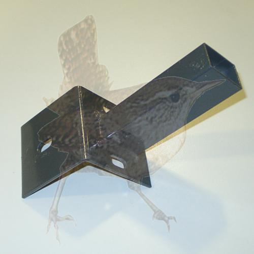 Bodenplatte für Rechteckrohr 60x40mm, auf L-Steine, anthrazit