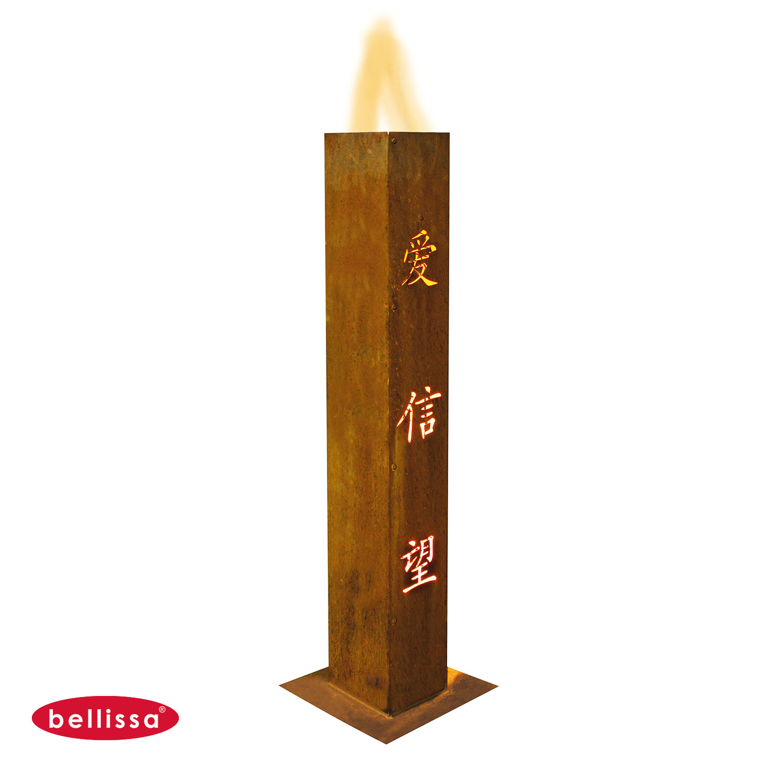 Dekosäule 1000 x 150 x 150 mm Chinesische Zeichen