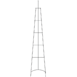 Obelisk Seitenteil ohne Ornamente verzinkt