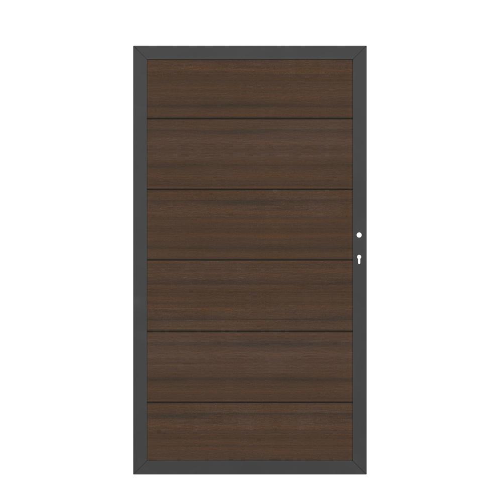 Tor WPC Platinum XL 0980 x 1800 mm 1flgl. braun DIN rechts