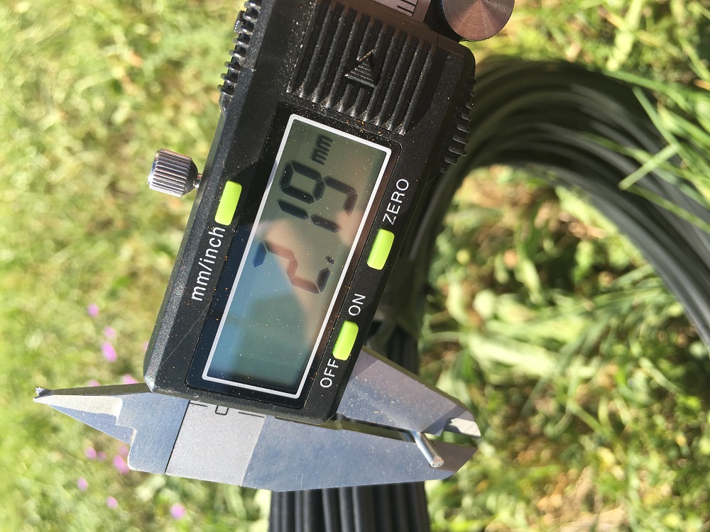 Draht Ø 3,8 mm, anthrazit ca. 110 lfm