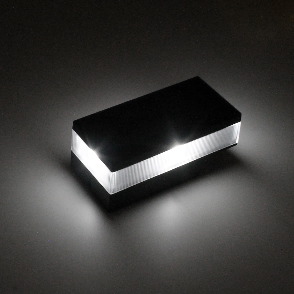 Beleuchtung LED Solar Abdeckkappe 60x40 mm schwarz