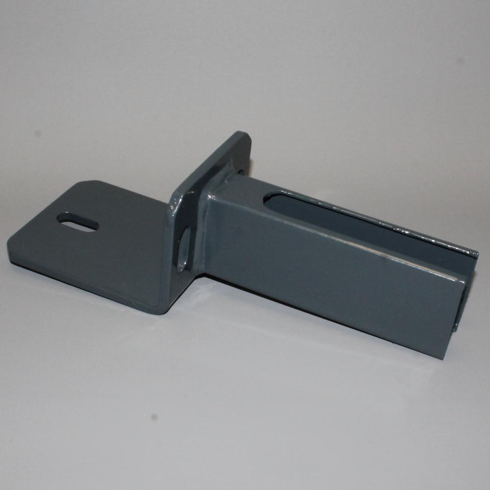 Bodenplatte für Rechteckrohr 60x40mm, auf L-Steine, anthrazit +S