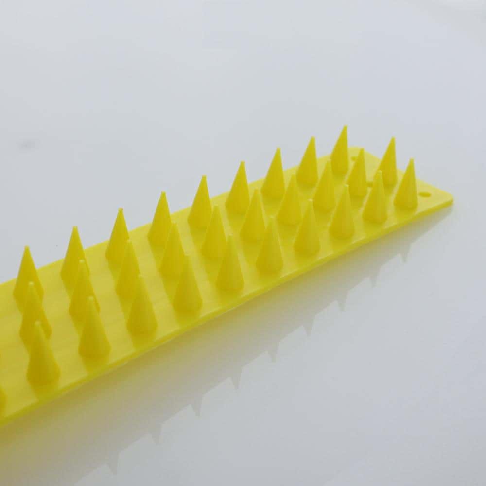 Katzenabweiser aus PVC - Pack mit 4 Meter gelb