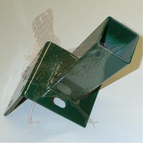 Bodenplatte grün für Quadratrohr 50x50mm / auf L-Steine
