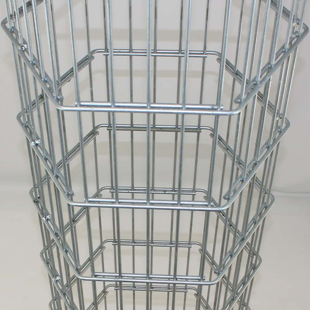 Steinsäule 0630 mm 6-eck Ø 300 mm verzinkt