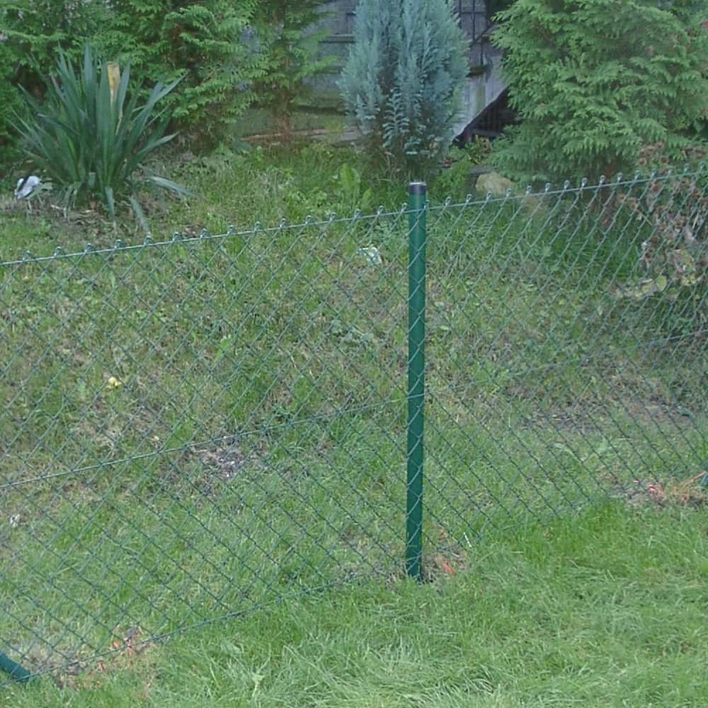 Maschendrahtzaun 1500 mm 60x2,8 grün, Pfosten 48 mm, Set