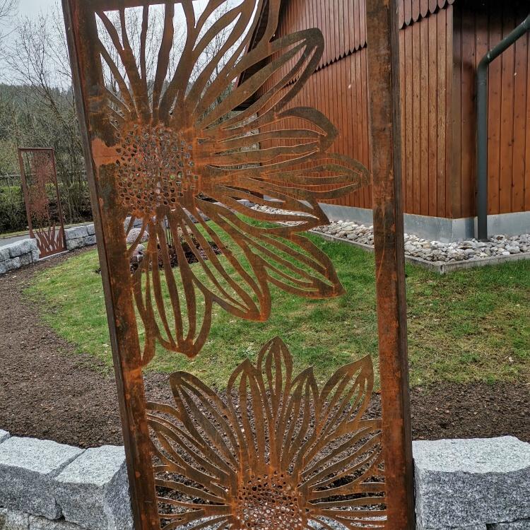 Rost Paravent 1000 x 2000 mm GERBERA 1