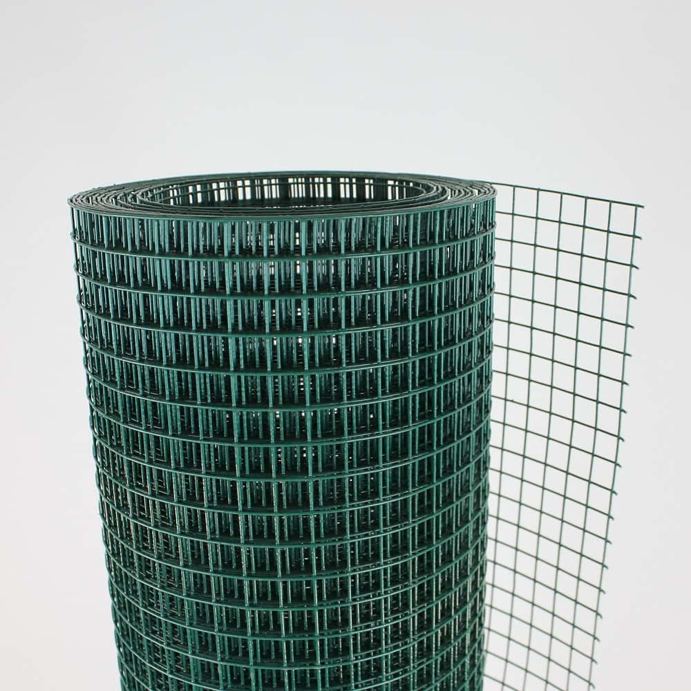 ESAPLAX-Gitter 12,7x12,7x0,90x1500 mm, plastifiziert grün