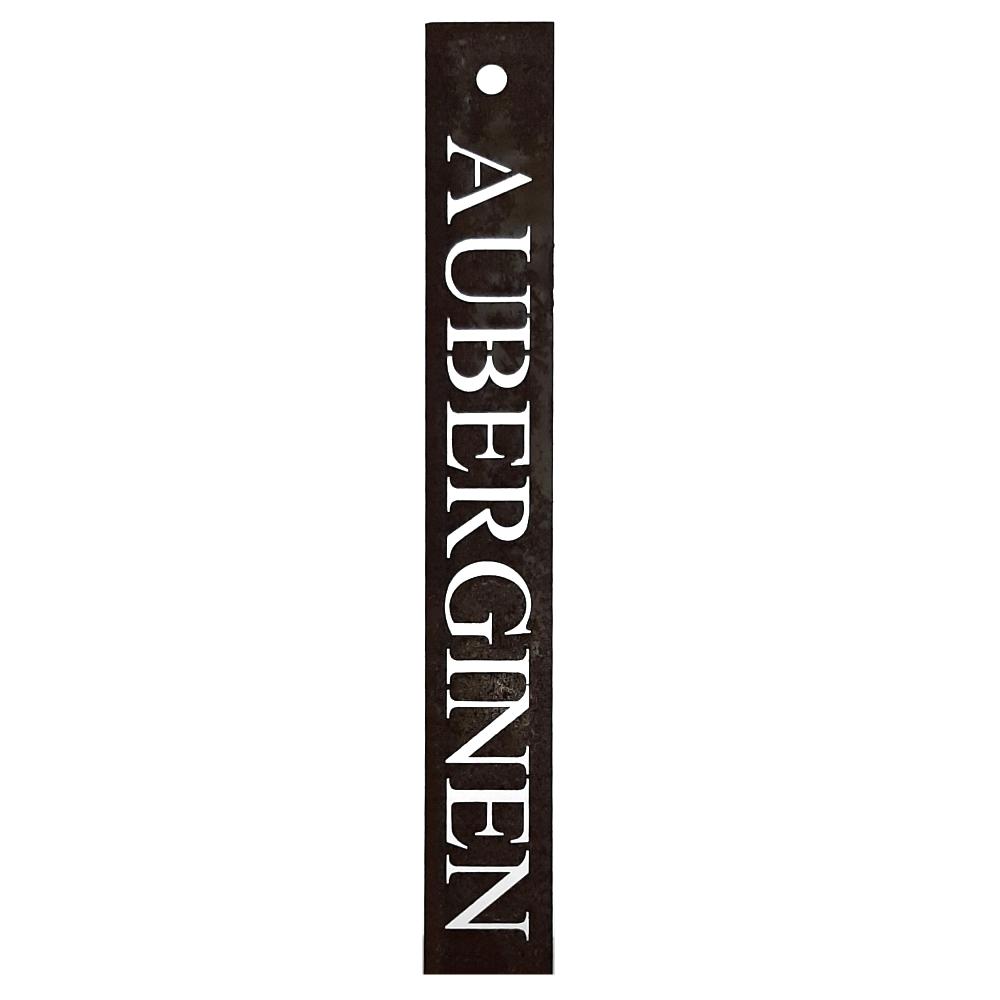 Rost Gemüseschild Aubergine