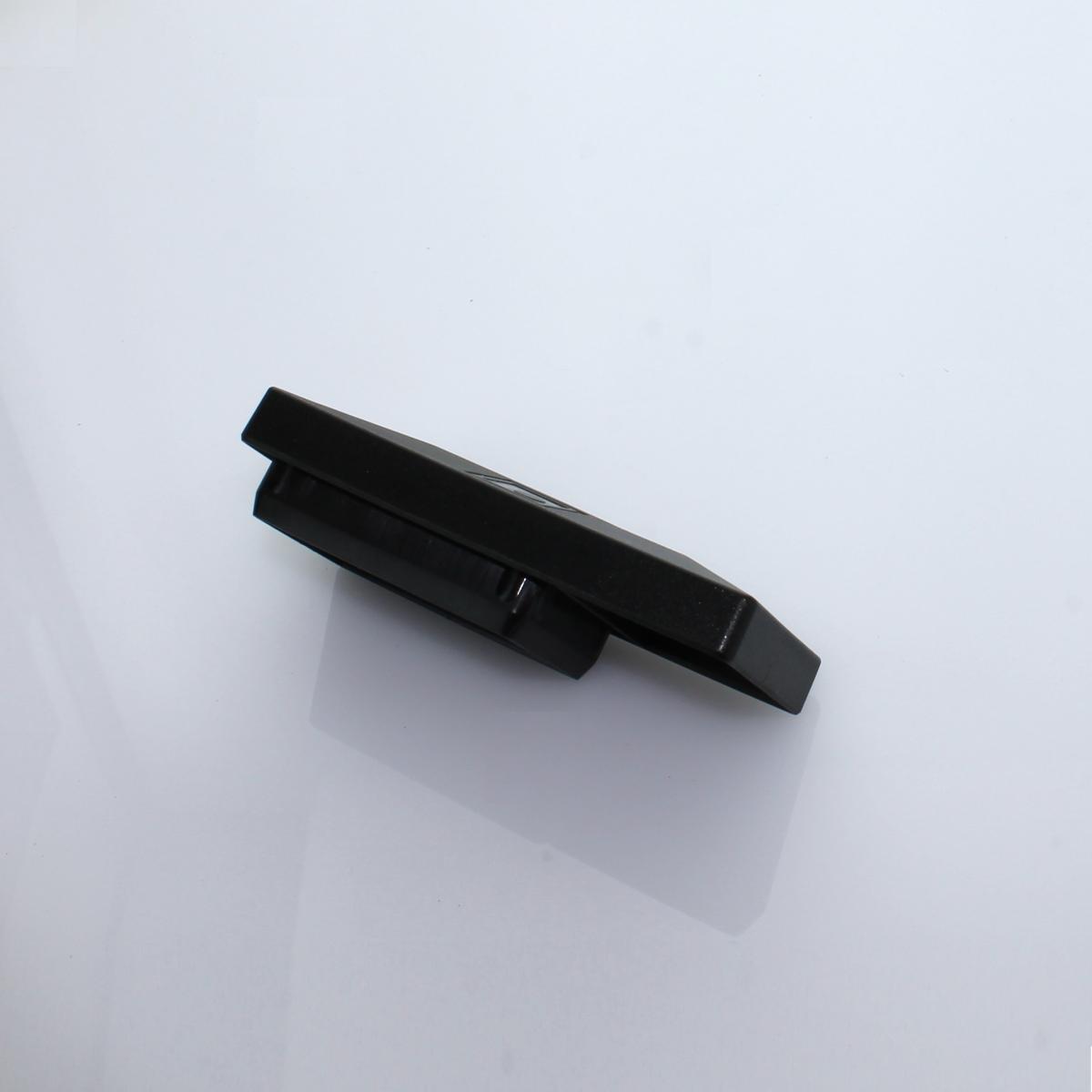 Abdeckkappe 060 x 040 mm mit Kragen Kunststoff schwarz