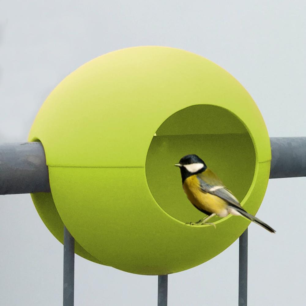 Vogel-Futterstelle Birdball Ø 300 mm grün
