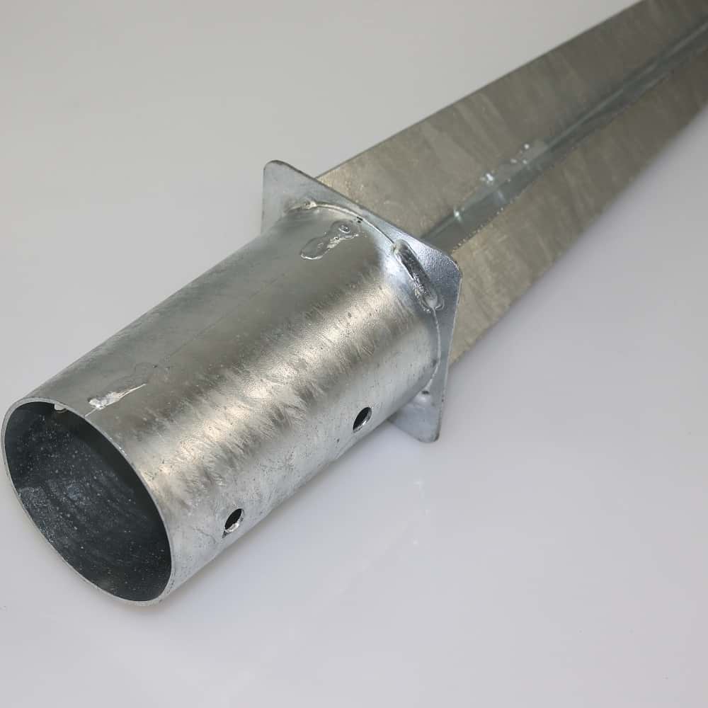 Einschlag-Bodenhülse Ø081x600 mm verzinkt