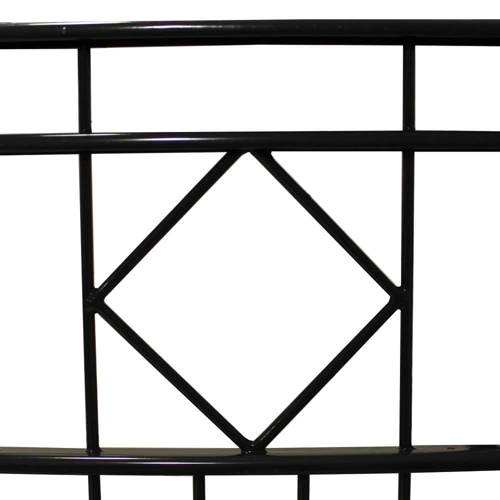 Höhe 0800 mm, Gitter Schmuckzaun U-Profil Karo - beschichtet