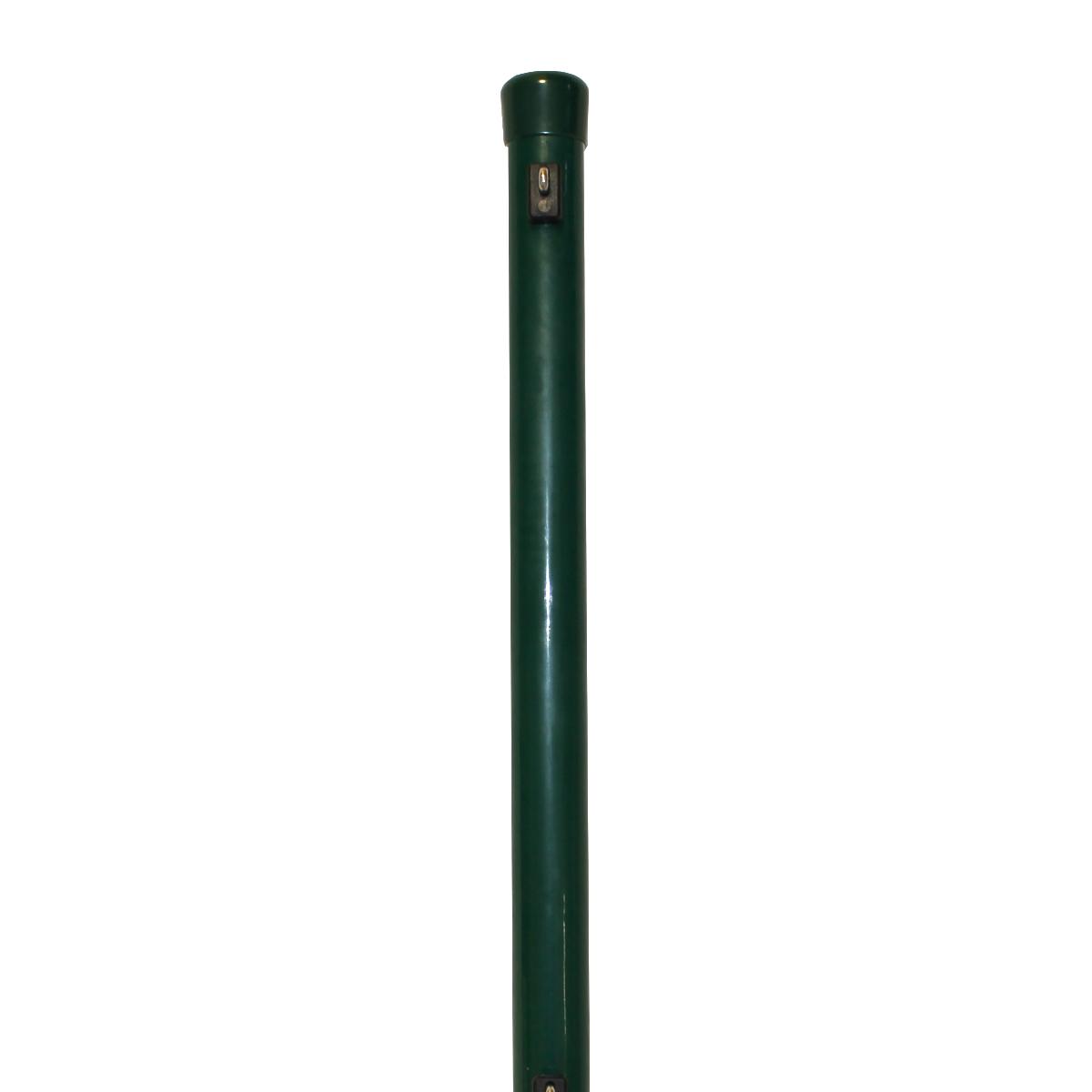 Zaunhöhe 0800 mm, Pfosten grün Ø 34x1250 mm