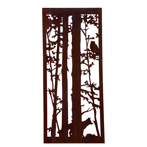 Rost Paravent 0900 x 2000 mm WALD+WILD L