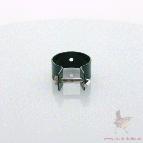 Schelle Ø 042 mm grün mit Hakenschraube