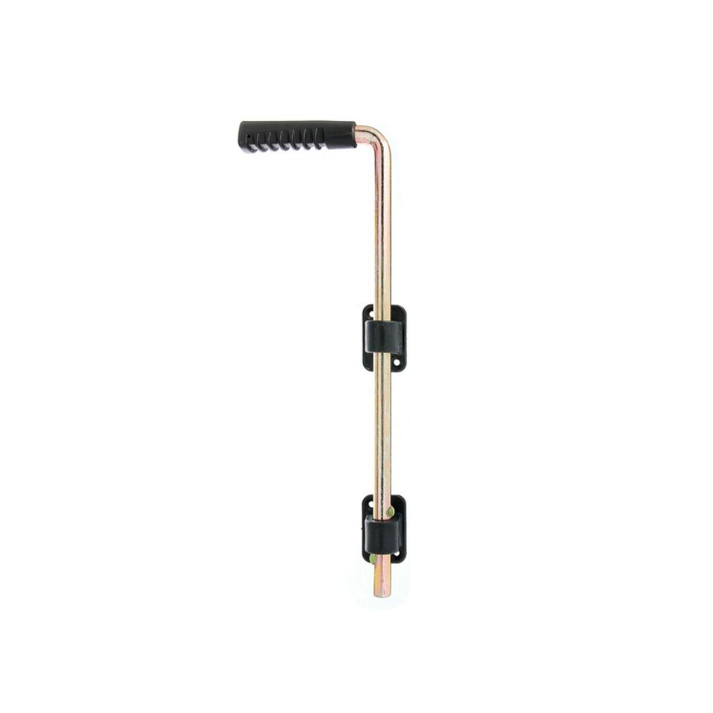 Bodenriegel 0400 mm verzinkt PVC - Anschraublaschen