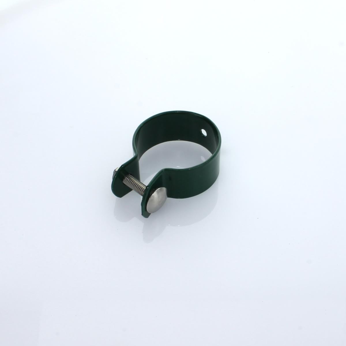 Schelle Ø 042 mm grün mit Schlossschraube