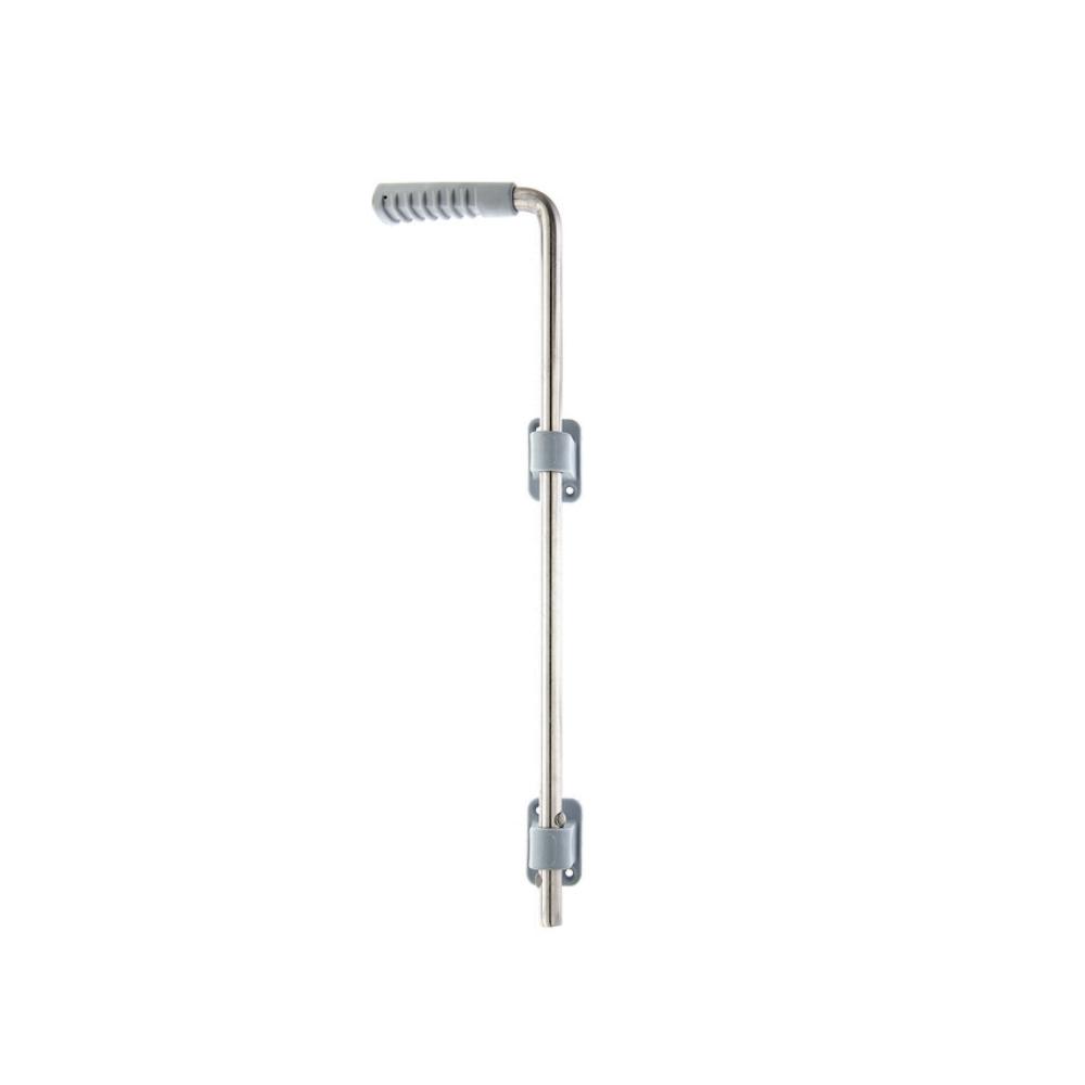 Bodenriegel 0500 mm Edelstahl PVC - Anschraublaschen