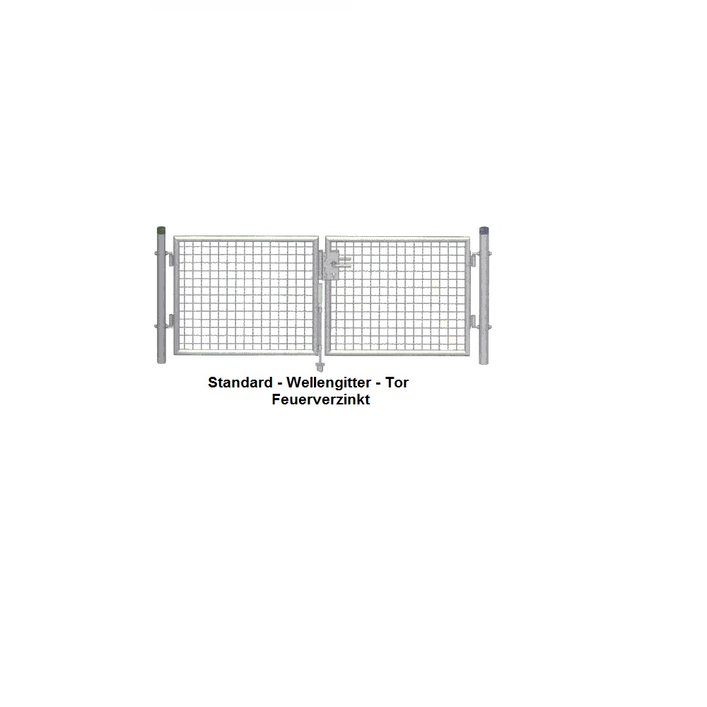 Gartentor feuerverzinkt 4000 x 1250 mm