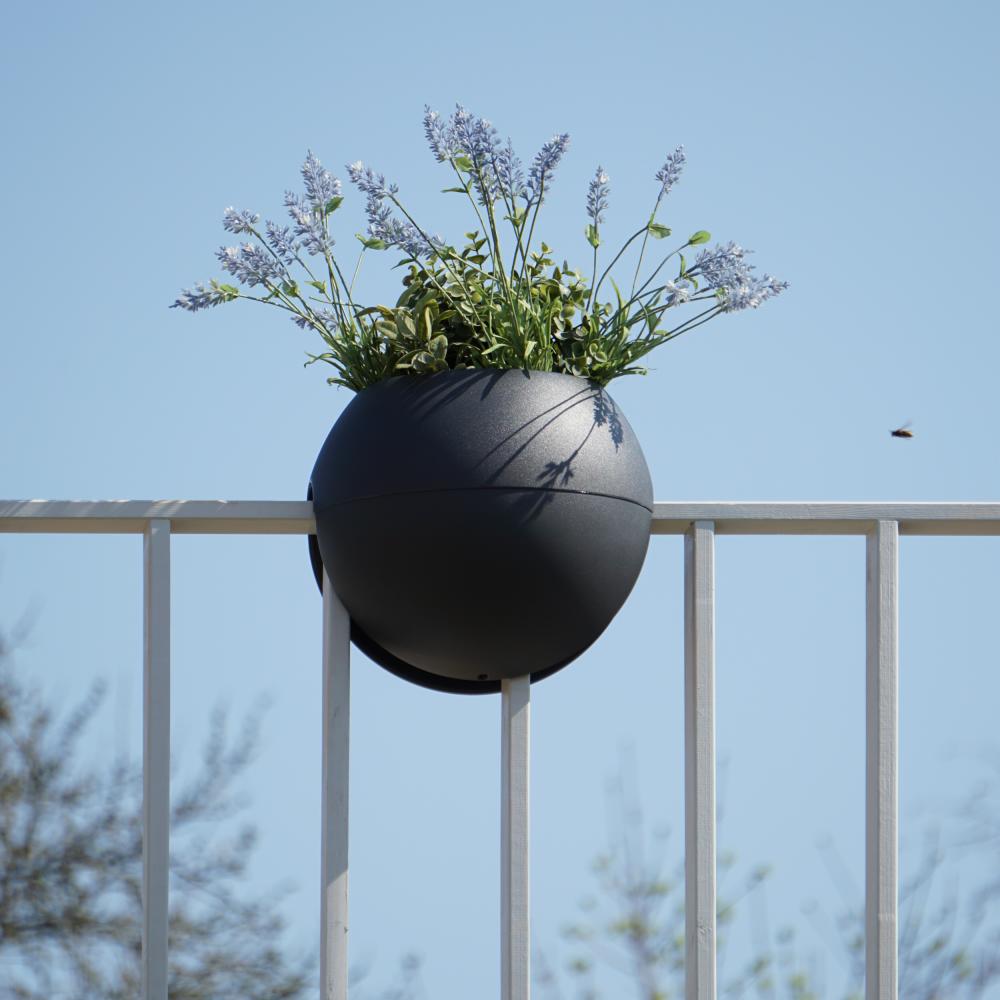 Pflanzbehälter Bloomball Kugel 300 mm anthrazit