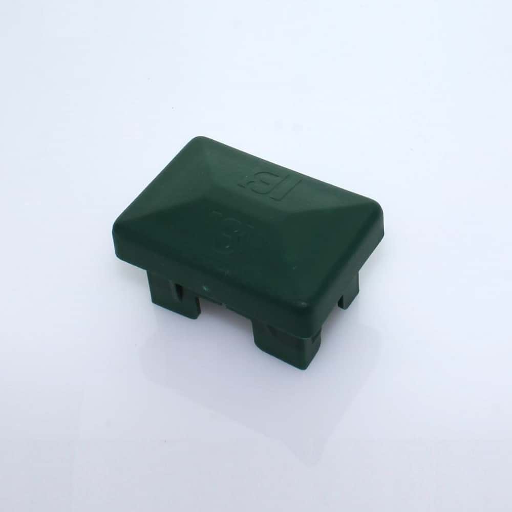 Abdeckkappe 060 x 040 mm grün Kunststoff hoch