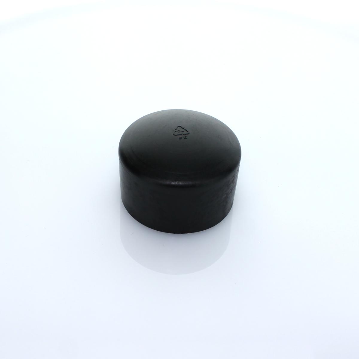 Abdeckkappe schwarz Ø 60 mm Kunststoff
