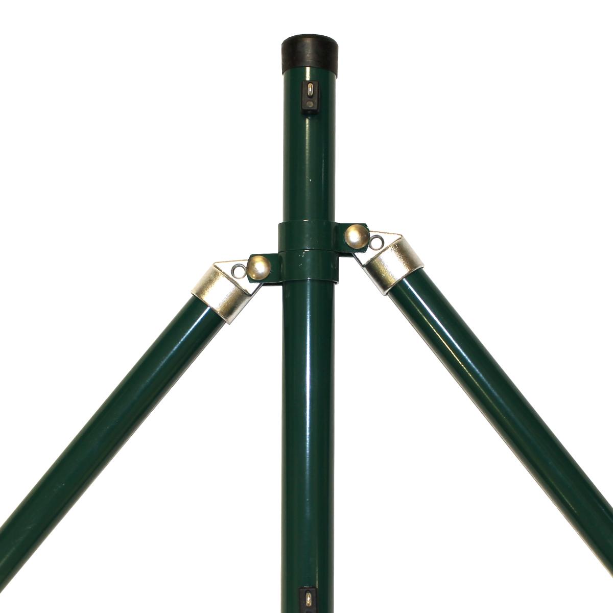 Zaunhöhe 0800 mm, Pfosten grün Ø 42x1250 mm Ecke