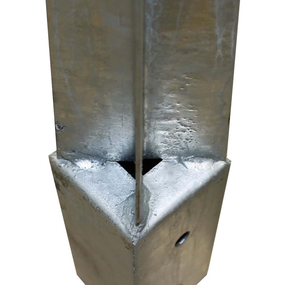 Einschlag-Bodenhülse 61x61x750 mm verzinkt