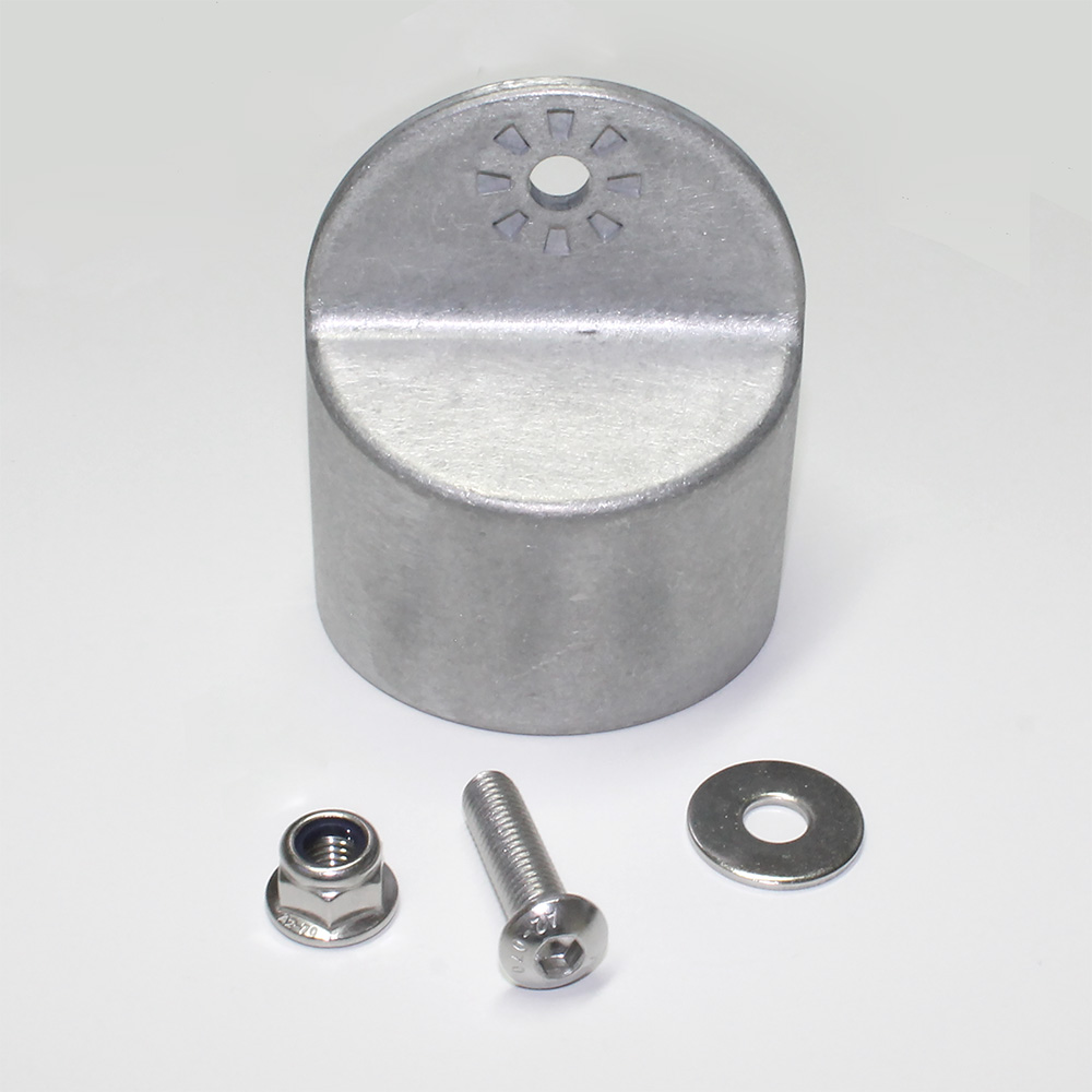 Stacheldrahthalter Modular Kappe Ø 60 mm Alu