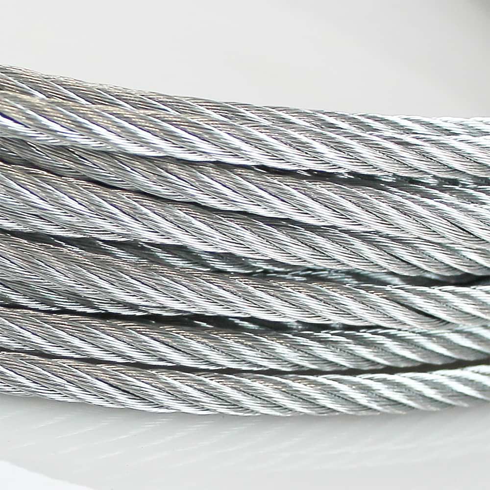 Stahlseil 6 mm, verzinkt 6 Drähte á 19 Litzen