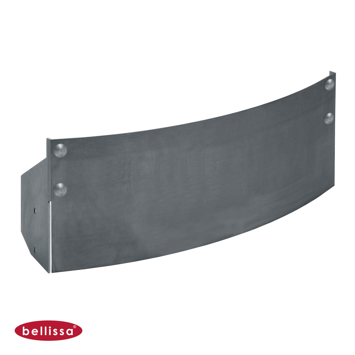 Treppenstufe Scala Corten-Stahl - 1000 mm gewölbte Endstufe