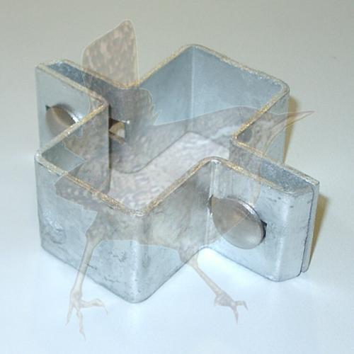 Schelle 080x040 mm verzinkt Mittelschelle cpl. mit Zubehör