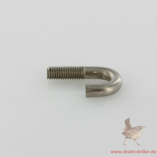 Hakenschraube M8x040, Haken 15 mm, V2A