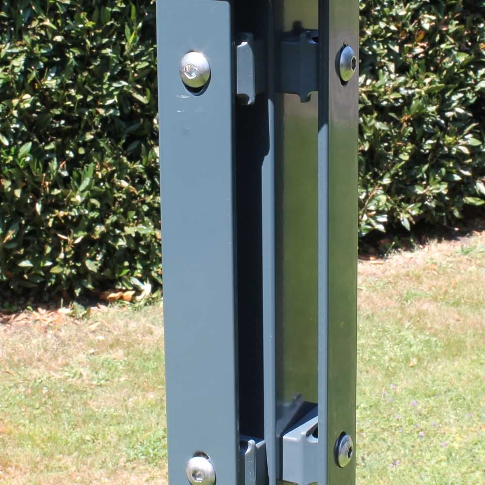 Zaunerhöhung 600 mm Pfostenverlängerung HS anthrazit ECK