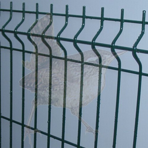 Sickenzaun Höhe 1230 mm grün, Gittermatte 5+5 Sicke